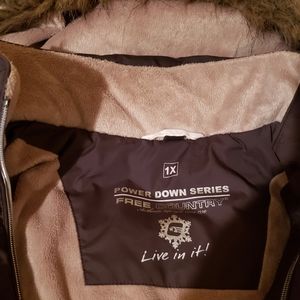 Parka free country power down series coat